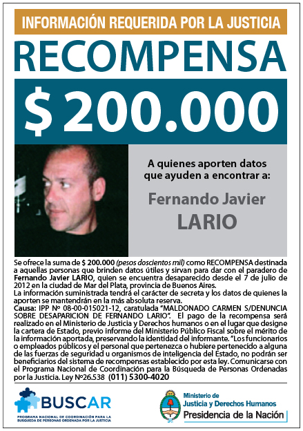 Fernando Lario Recompensa
