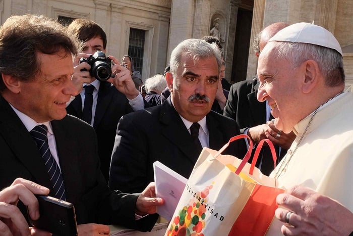 Pulti se reunió con el Papa Francisco