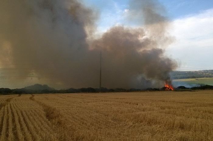 Incendio en El Boquerón: 15 horas de trabajo para controlar el fuego