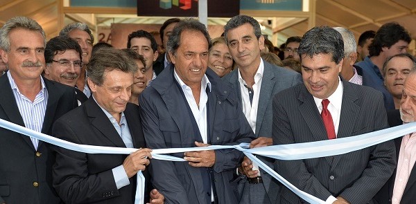 Scioli y Randazzo juntos, en la apertura de la Expo Industria
