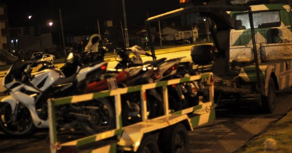 Más de cien motos secuestradas en operativos
