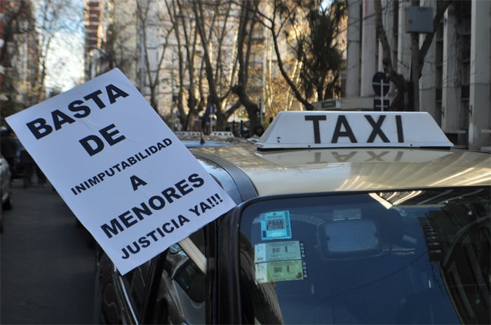 Taxistas se movilizaron contra fiscales y jueces