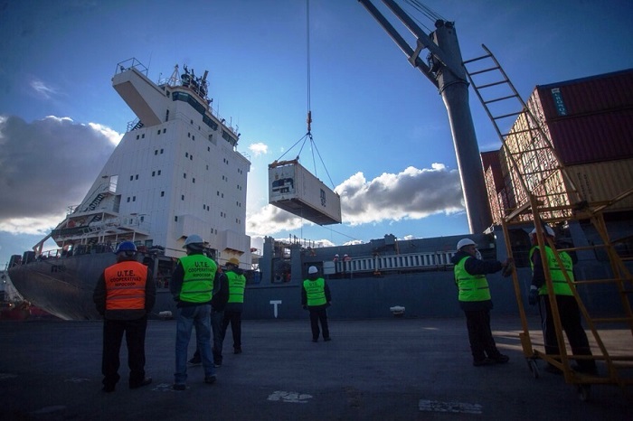 Portacontenedores: se despacharon más de 35 mil toneladas de carga