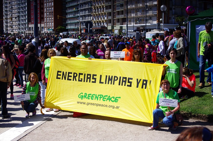 Greenpeace se sumó a la marcha mundial por el clima en Mar del Plata