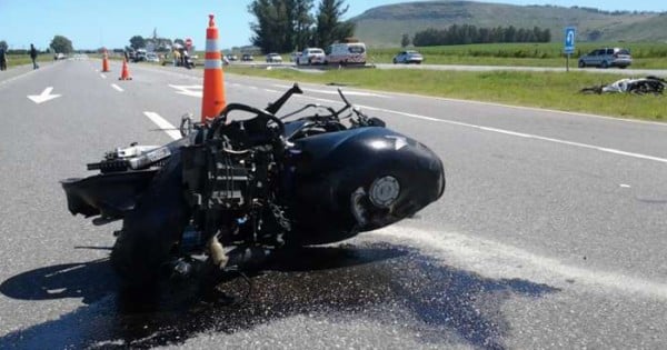 Falleció un motociclista en un choque en la Ruta 226