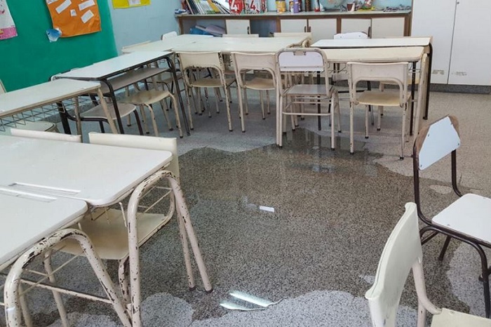Hay casi 50 escuelas afectadas por el temporal