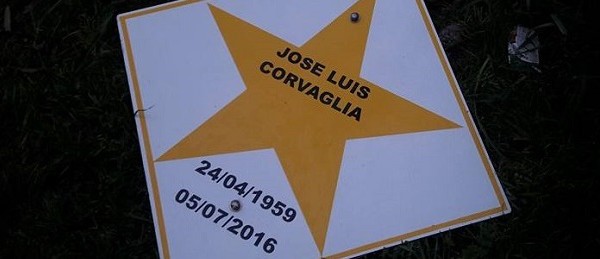Una estrella amarilla por José Luis, atropellado por un colectivo