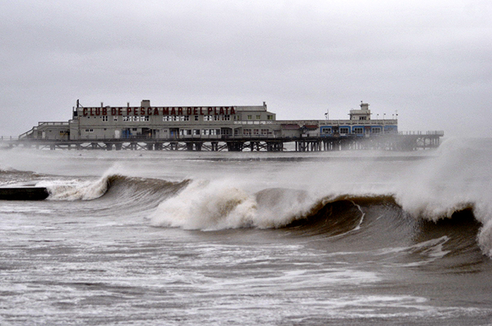 Otra vez, alerta por fuertes vientos en Mar del Plata