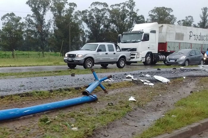 Ruta 88: un camión se cruzó de mano y casi provoca una tragedia