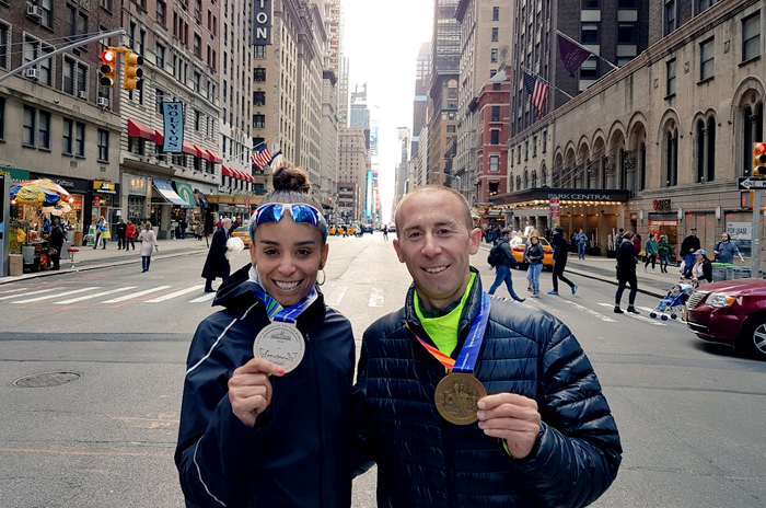 Mastromarino y Peralta completaron la maratón de Nueva York
