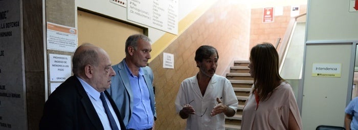 Arroyo y Vidal visitaron las obras del HIGA: “Van muy avanzadas”
