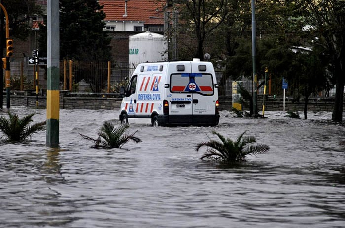 Diluvio en Mar del Plata: cayeron más de 130 milímetros