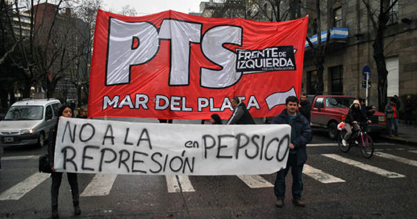 Protesta por la represión en Pepsico y desalojo del Municipio