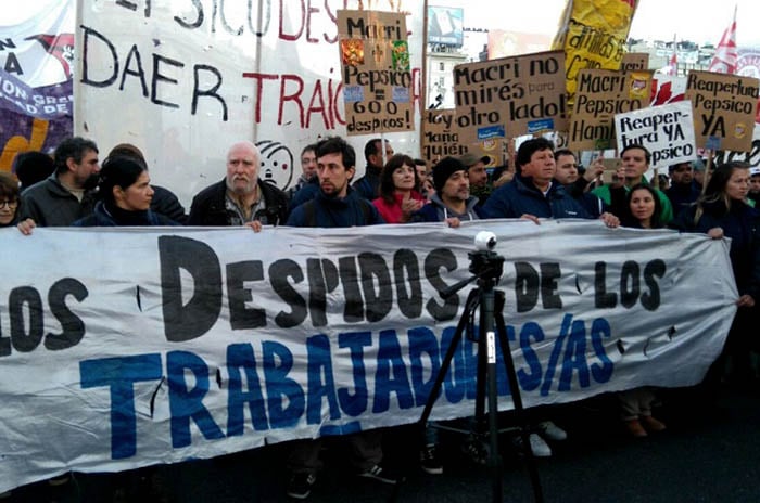 Pepsico: también hubo una protesta en Mar del Plata