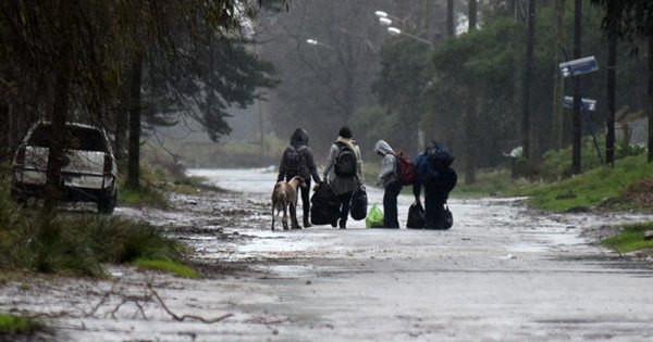 Temporal: dos familias evacuadas tras las intensas lluvias