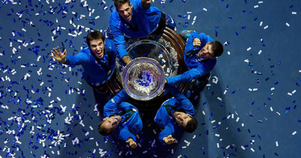 El trofeo de la Copa Davis llega a Mar del Plata