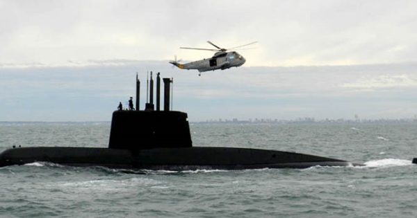 Submarino: ya se barrió el área dos veces y no hay novedades