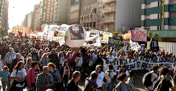 Santiago Maldonado: el pedido de justicia, en la calles marplatenses