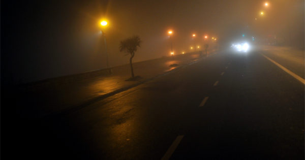 Una intensa niebla se apoderó de la noche marplatense