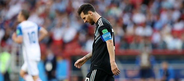 Argentina empató con Islandia en su debut mundialista