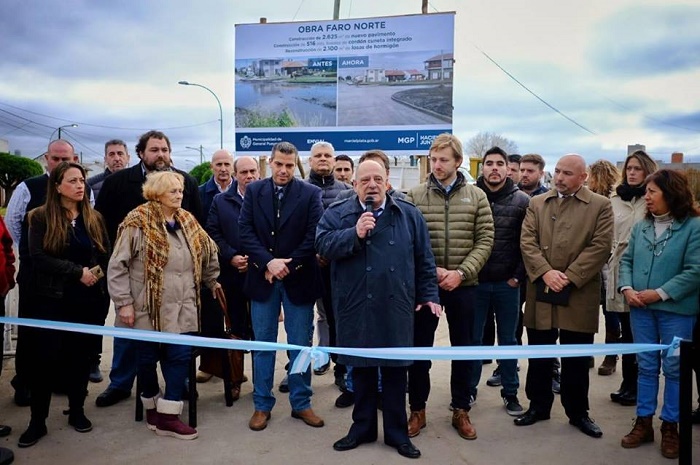 Inauguraron obras de asfalto en Faro Norte