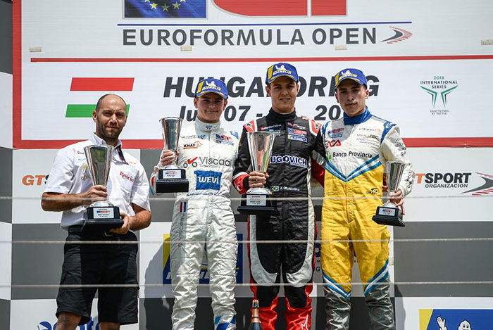 Marcos Siebert sumó dos podios en Hungría