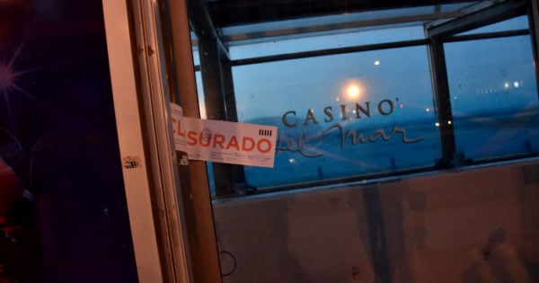 La CGT se manifestó contra la clausura del Casino del Mar