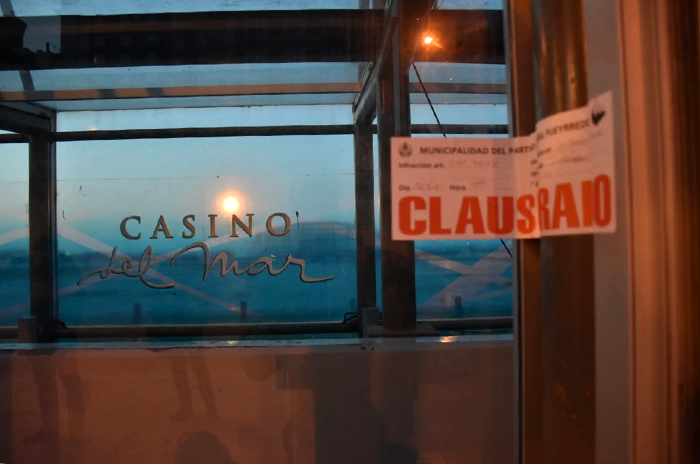 El Municipio clausuró el Casino Del Mar