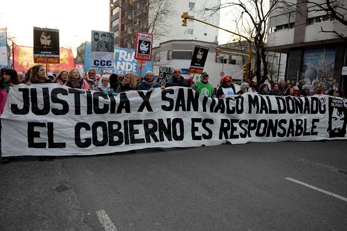 Un año sin Santiago Maldonado: multitudinario reclamo de justicia
