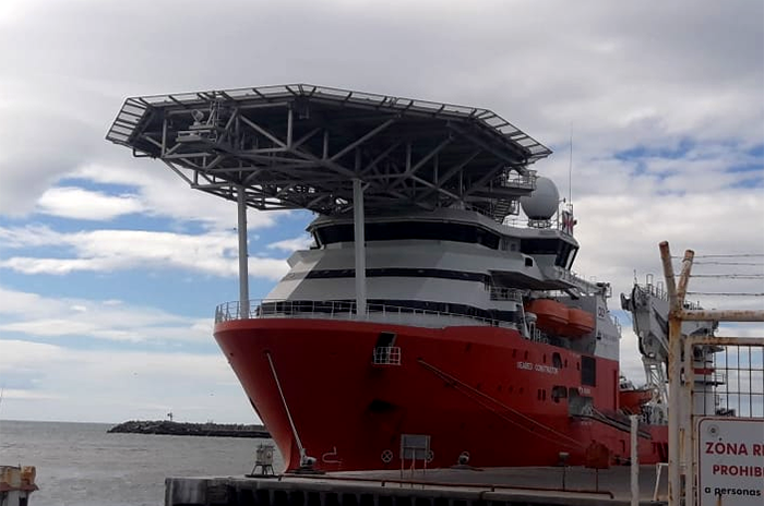 ARA San Juan: el Seabed Constructor ya llegó a Sudáfrica