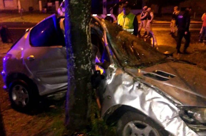 Un auto perdió el control y chocó contra un árbol: un muerto