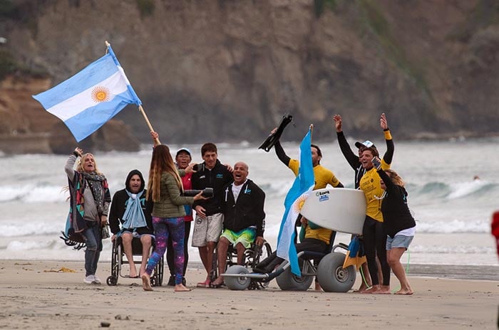 Surf adaptado: Argentina, otra vez entre los 15 mejores