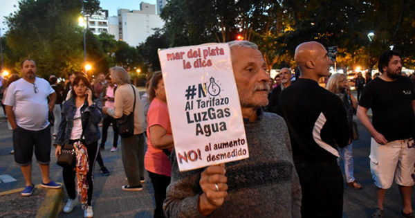 Ruidazo en Mar del Plata: “Que el tarifazo no nos sea indiferente”