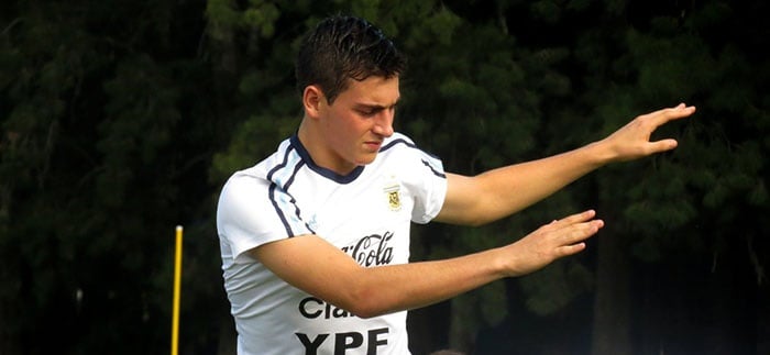 Francisco Bonfiglio se entrena con la Selección Sub 17