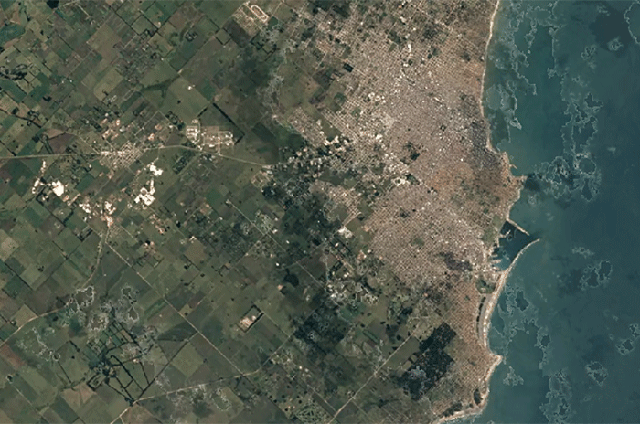 Google Earth muestra el crecimiento de Mar del Plata en 34 años