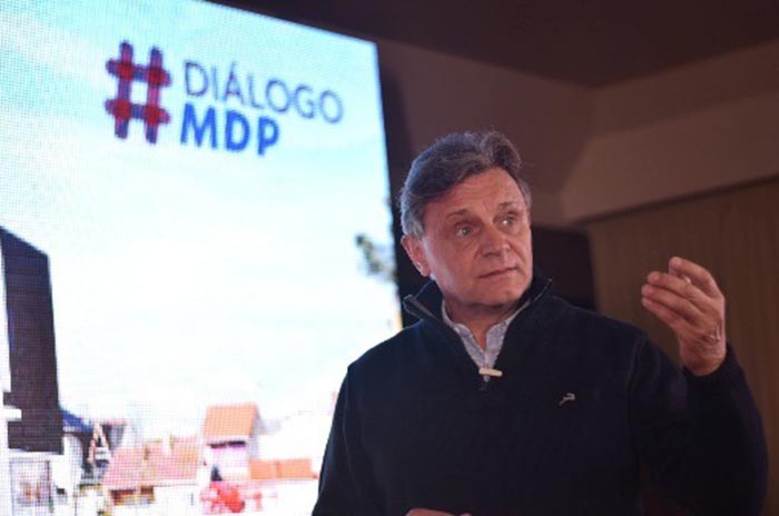 En el inicio de la campaña, Pulti pidió diálogo y priorizar el trabajo