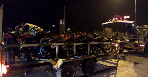 Operativo contra picadas ilegales: secuestraron 28 motos