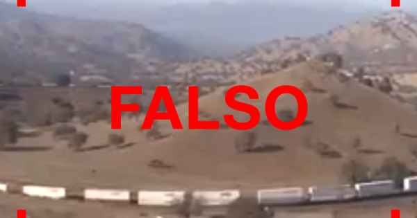 No, el video viral del tren que circula por una montaña no fue filmado en Argentina sino en Estados Unidos