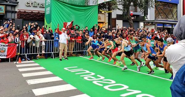 Mastromarino completó la maratón en Lima 2019