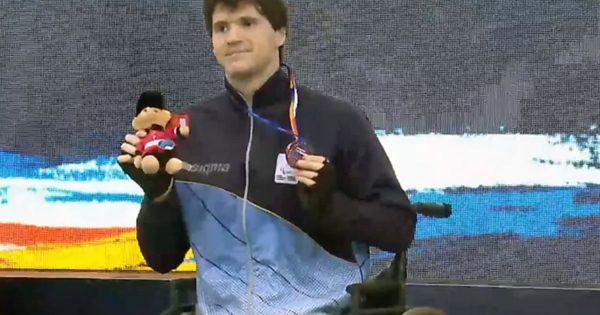Matías De Andrade, medalla de bronce en el Mundial de Paranatación