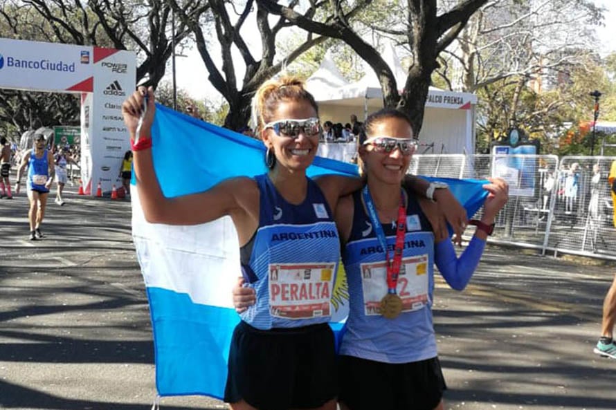 Marita Peralta completó la maratón de Buenos Aires