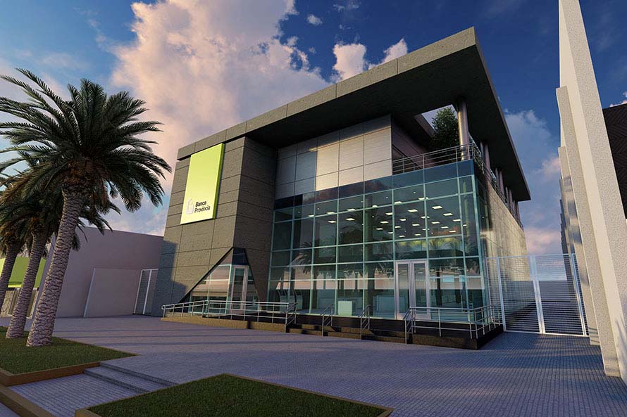 Banco Provincia avanza la construcción de una nueva sucursal “sustentable”