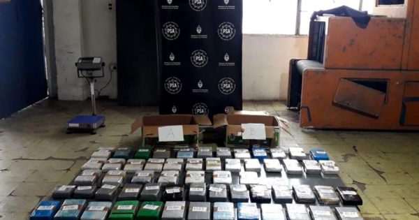 Cae banda narco y secuestran 115 kilos de cocaína: 7 detenidos y 15 prófugos