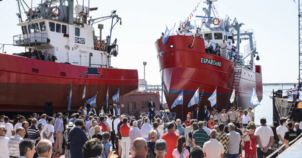 Puerto: Contessi botó el buque pesquero de altura “Espartano”