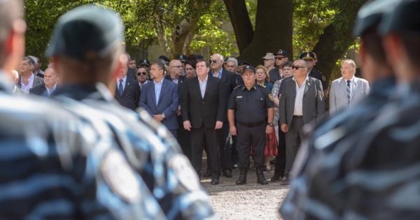Montenegro destacó la “vocación de dar la vida” en un acto en recuerdo a policías caídos