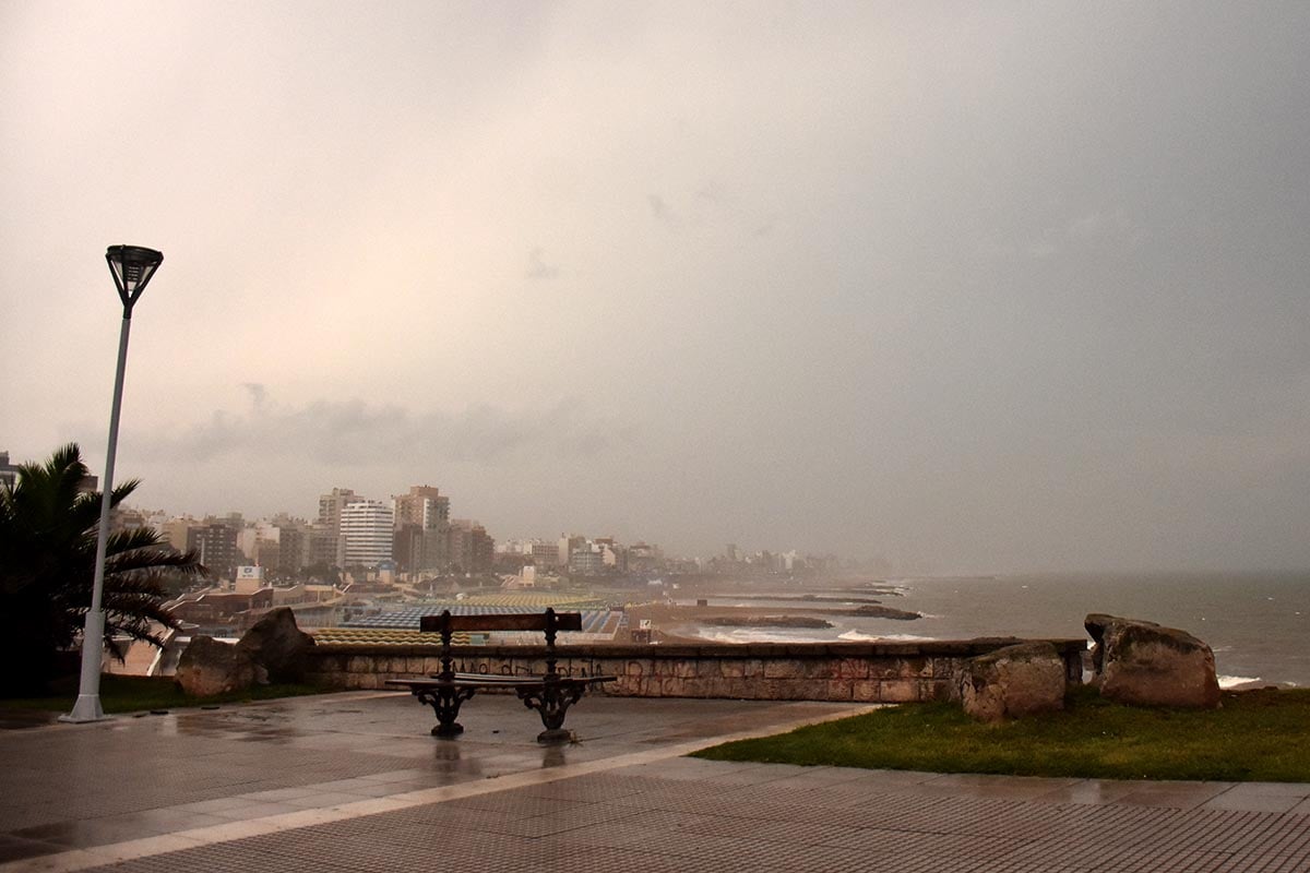 Está vigente un alerta meteorológico por tormentas fuertes en Mar del Plata