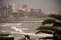 Emiten un alerta meteorológico y se espera un domingo lluvioso en Mar del Plata