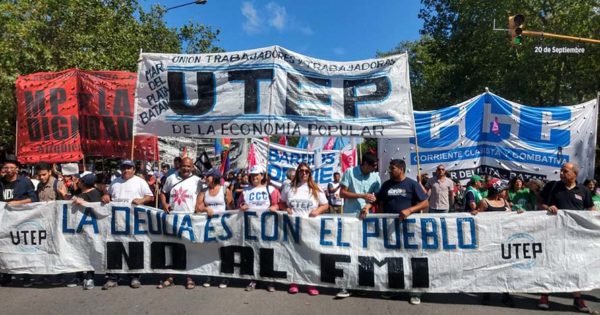 Jornada de protesta y marcha en Mar del Plata contra la visita del FMI