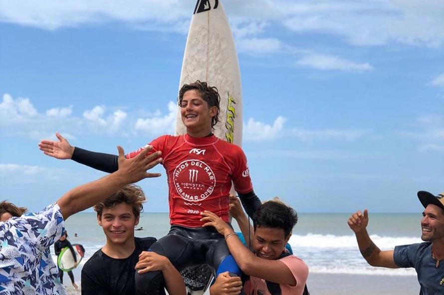 Surf: dos jóvenes campeones en la segunda fecha del Tour Argentino