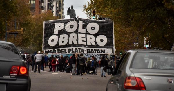 Una protesta en Mar del Plata en repudio a la “persecución” contra militantes sociales